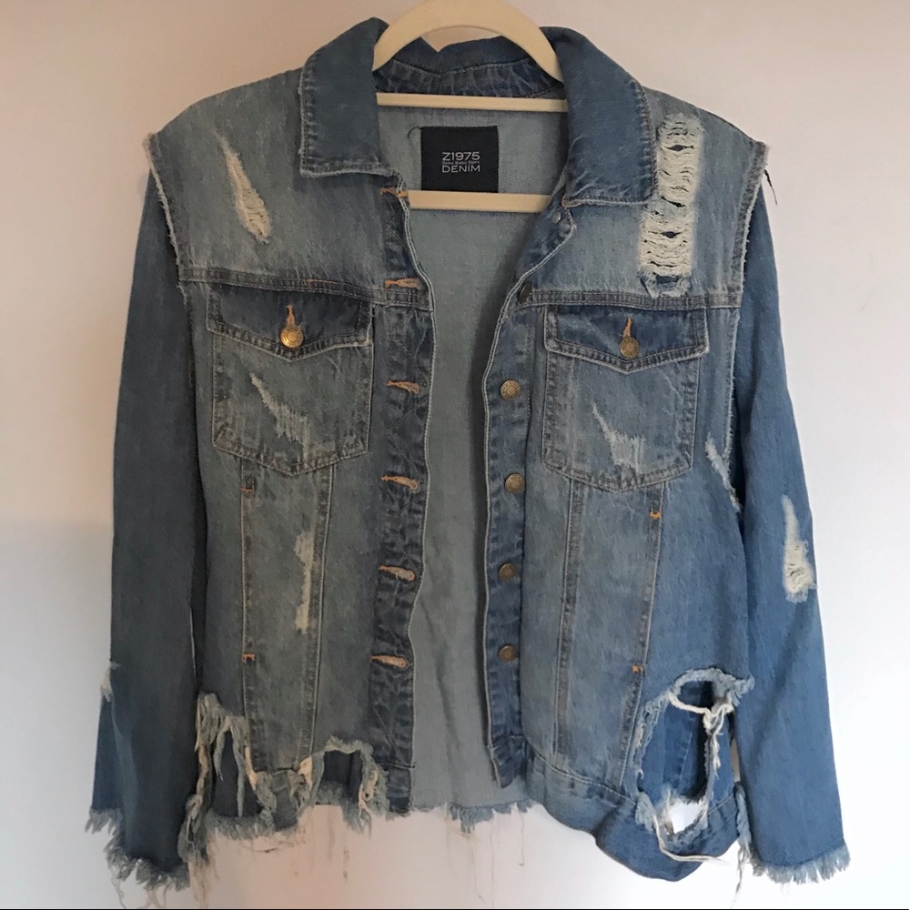 Distressed Denim Jacket
